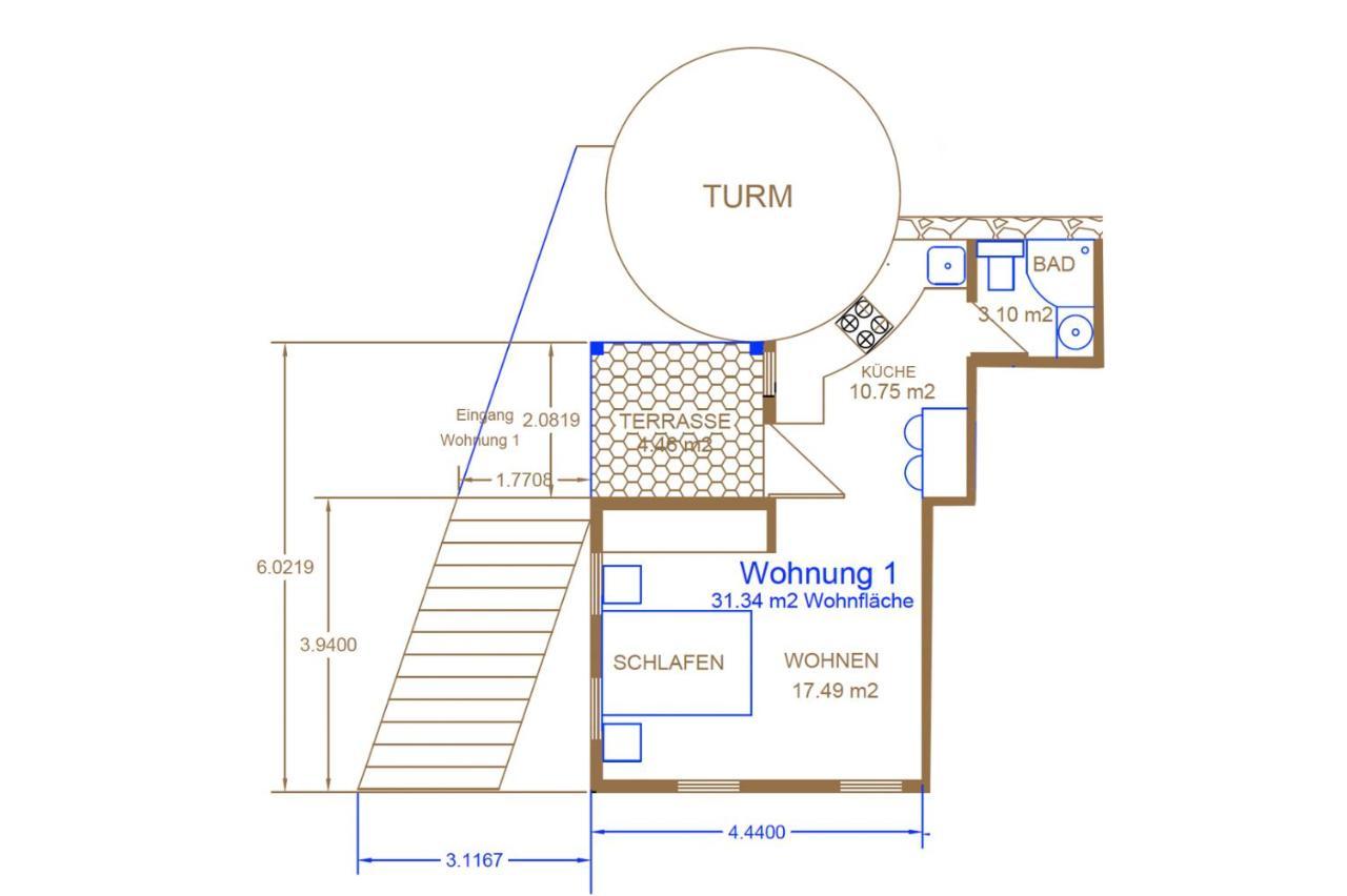 Apartment Blaue Wohnung- *